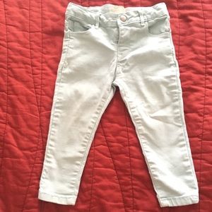 Zara baby jeans in pastel blue